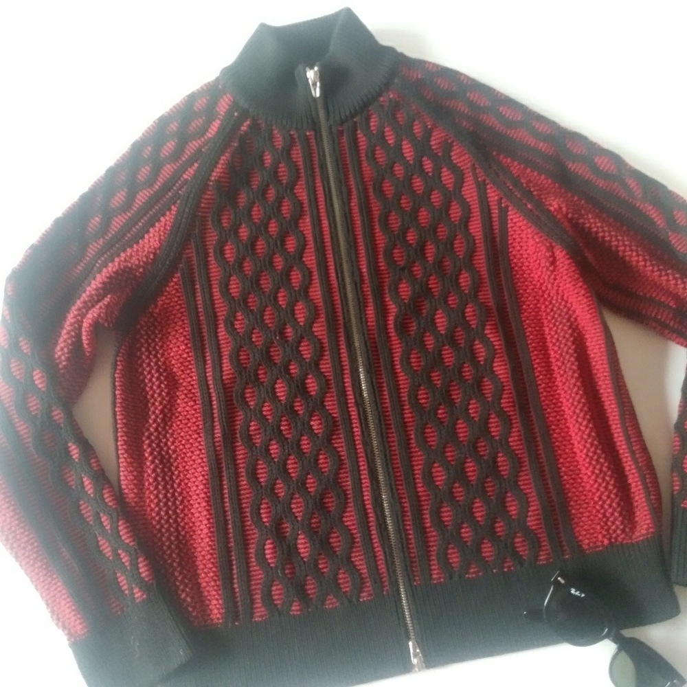 T by Alexander Wang CABLE KNIT Cardigan Sweater